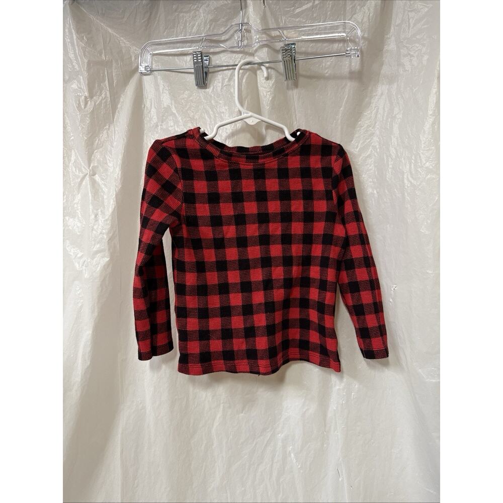 OLD NAVY 4T RED & BLACK BUFFALO PLAID FLANNEL SHIRT